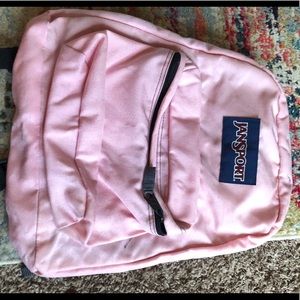 Pastel Pink Jansport Backpack